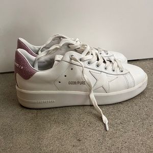 Golden Goose Pure Stars - Pink Glitter - Size 37